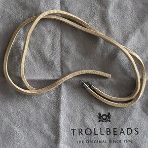 Trollbeads Beige Leather Necklace Strap